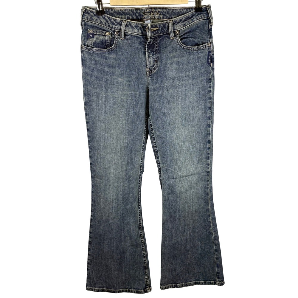Womens Silver Jeans Co JULIA Bootcut Flare Jeans Cowgirl Medium Wash Size 30x31
